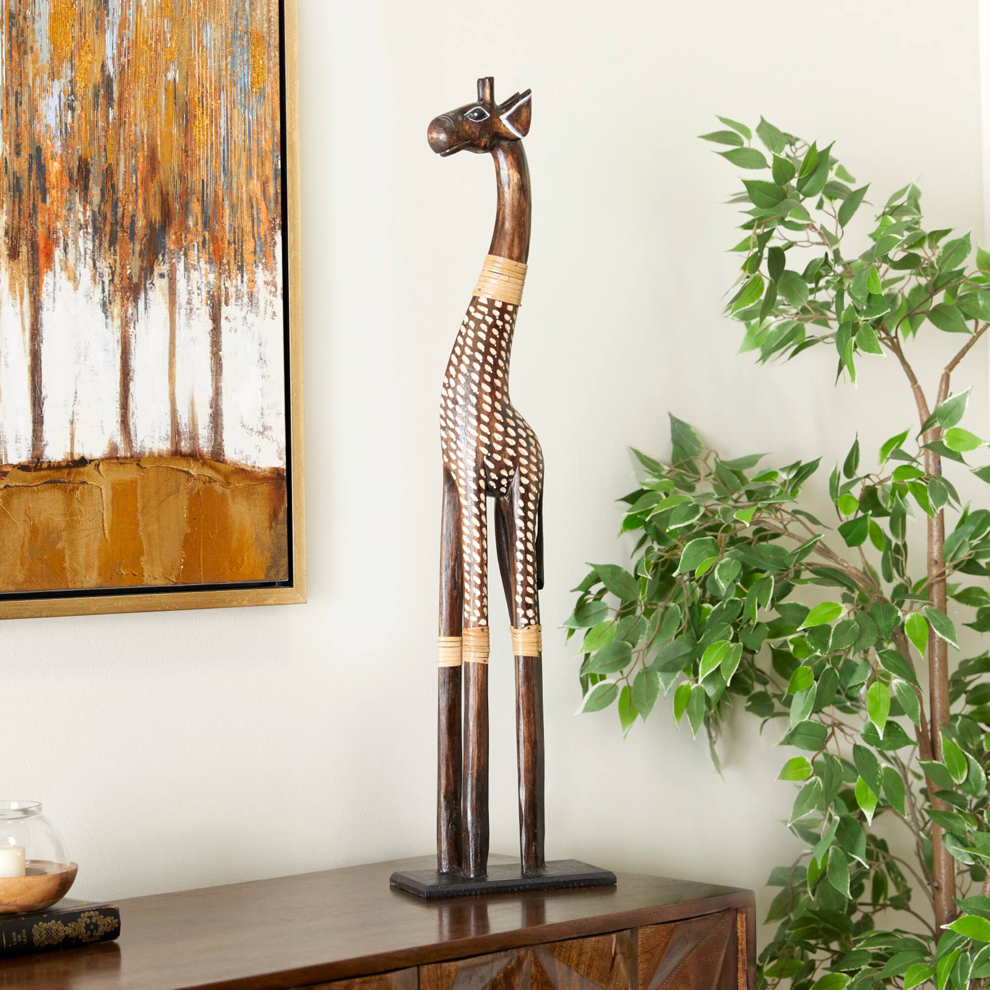 Brown Albizia Bohemian Sculpture, 8" x 8" x 4"